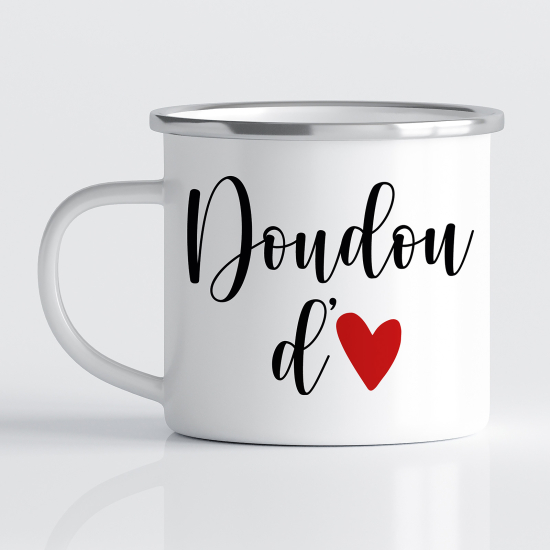 Tasse - Mug Émaillé - Doudou d'amour