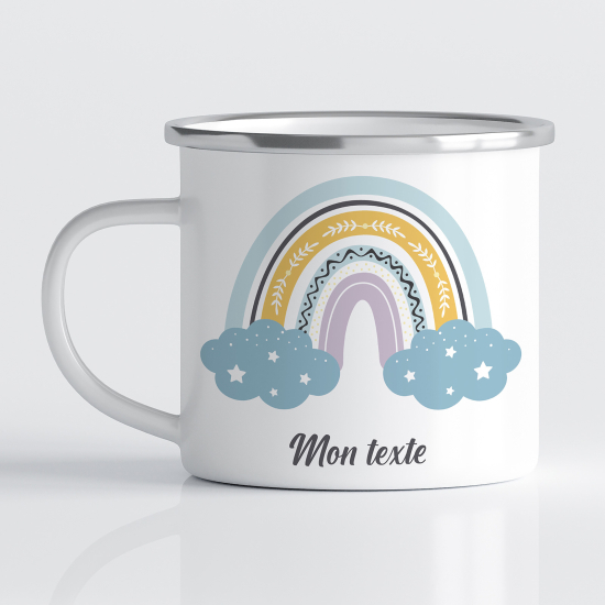 Tasse - Mug Émaillé Enfants - Arc-en-ciel