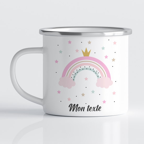 Tasse - Mug Émaillé Enfants - Arc-en-ciel