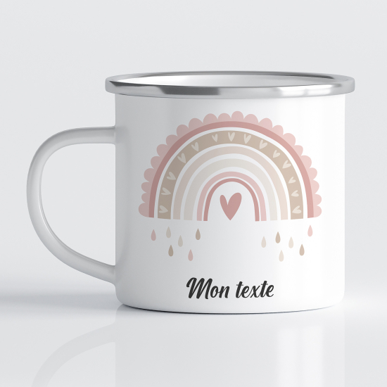 Tasse - Mug Émaillé Enfants - Arc-en-ciel