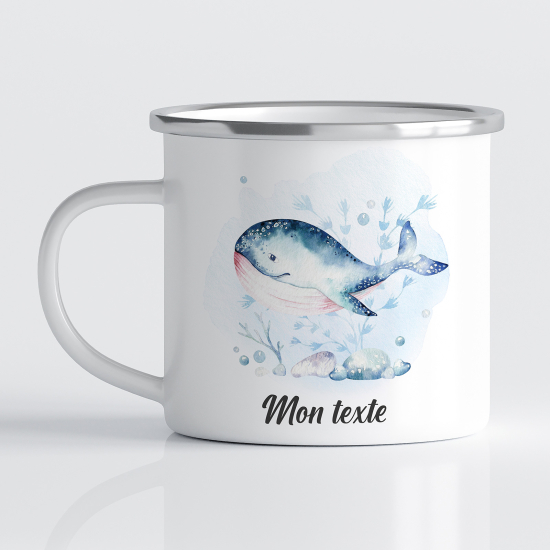 Tasse - Mug Émaillé Enfants - Baleine