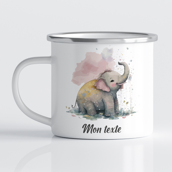 Tasse - Mug Émaillé Enfants - Éléphant