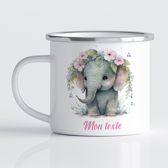 Tasse - Mug Émaillé Enfants - Éléphant