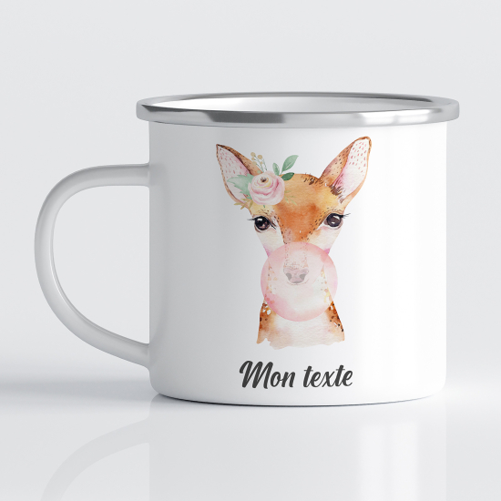 Tasse - Mug Émaillé Enfants - Faon