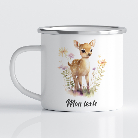 Tasse - Mug Émaillé Enfants - Faon