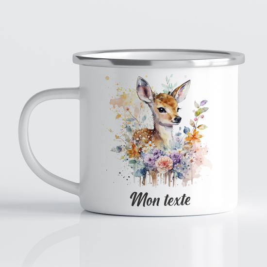 Tasse - Mug Émaillé Enfants - Faon