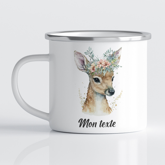 Tasse - Mug Émaillé Enfants - Faon