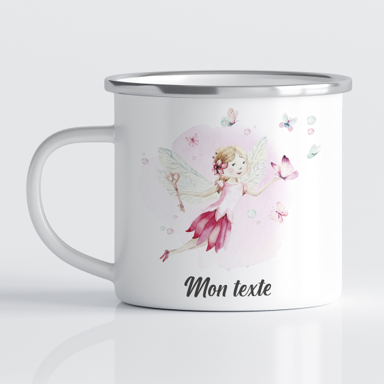 Tasse - Mug Émaillé Enfants - Fée Papillon