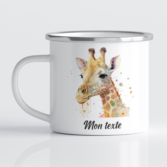 Tasse - Mug Émaillé Enfants - Girafe