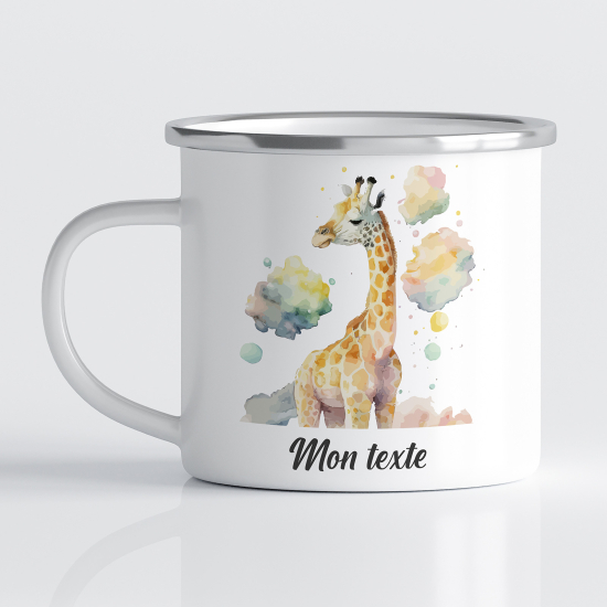 Tasse - Mug Émaillé Enfants - Girafe