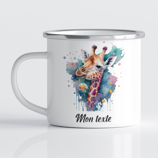 Tasse - Mug Émaillé Enfants - Girafe