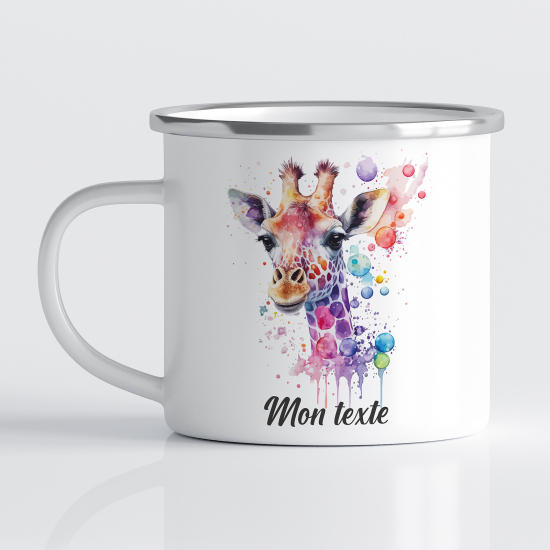 Tasse - Mug Émaillé Enfants - Girafe