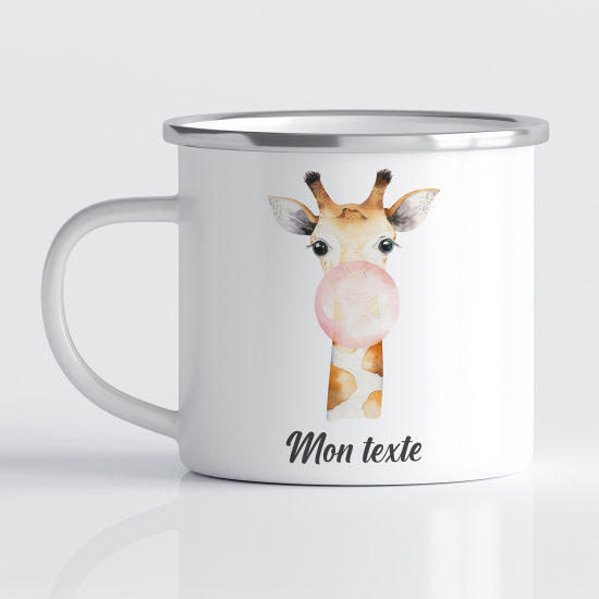 Tasse - Mug Émaillé Enfants - Girafe