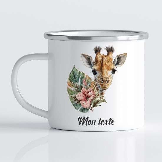 Tasse - Mug Émaillé Enfants - Girafe