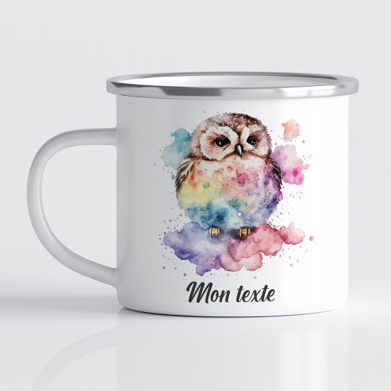 Tasse - Mug Émaillé Enfants - Hibou