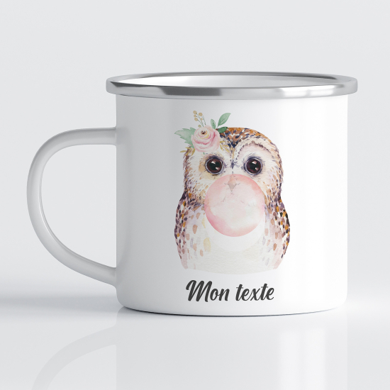 Tasse - Mug Émaillé Enfants - Hibou