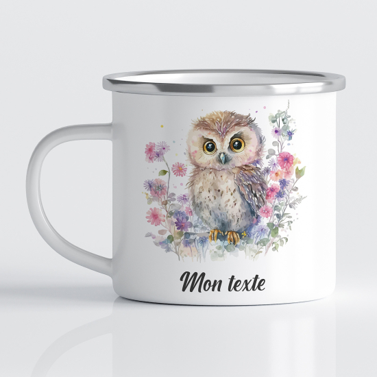 Tasse - Mug Émaillé Enfants - Hibou