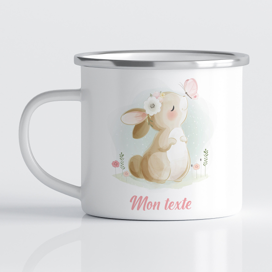 Tasse - Mug Émaillé Enfants - Lapin