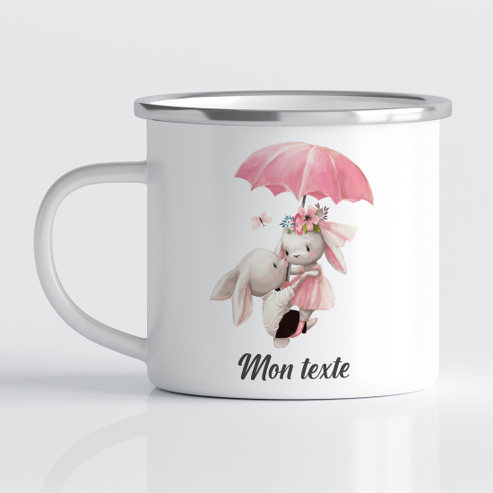 Tasse - Mug Émaillé Enfants - Lapins