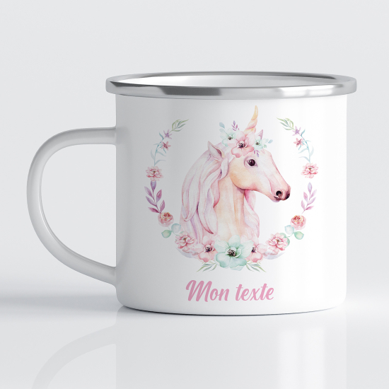 Tasse - Mug Émaillé Enfants - Licorne