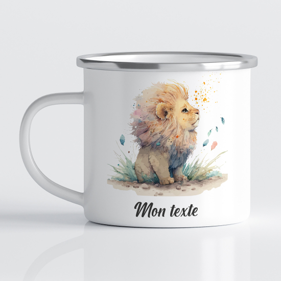 Tasse - Mug Émaillé Enfants - Lion