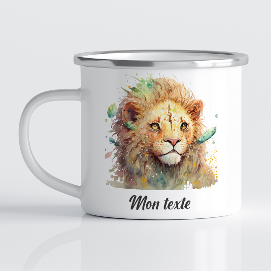 Tasse - Mug Émaillé Enfants - Lion