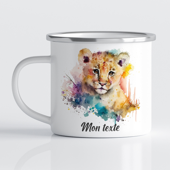 Tasse - Mug Émaillé Enfants - Lion