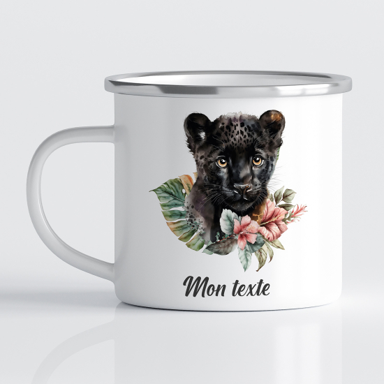 Tasse - Mug Émaillé Enfants - Panthère Noire