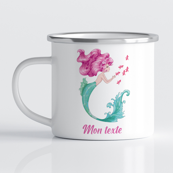 Tasse - Mug Émaillé Enfants - Sirène