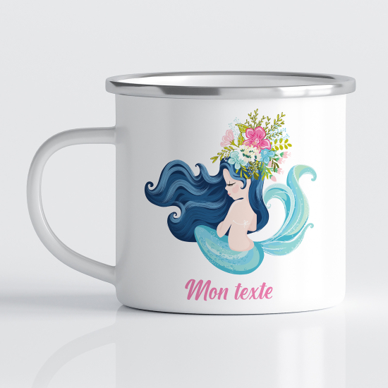 Tasse - Mug Émaillé Enfants - Sirène