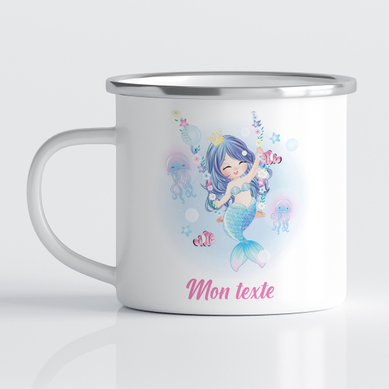 Tasse - Mug Émaillé Enfants - Sirène