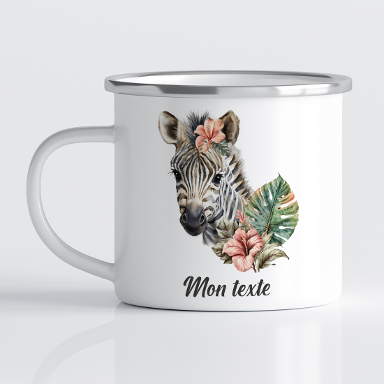 Tasse - Mug Émaillé Enfants - Zèbre