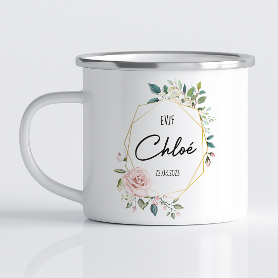 Tasse - Mug Émaillé - EVJF Prénom