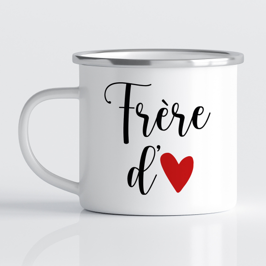 Tasse - Mug Émaillé - Frère d'amour