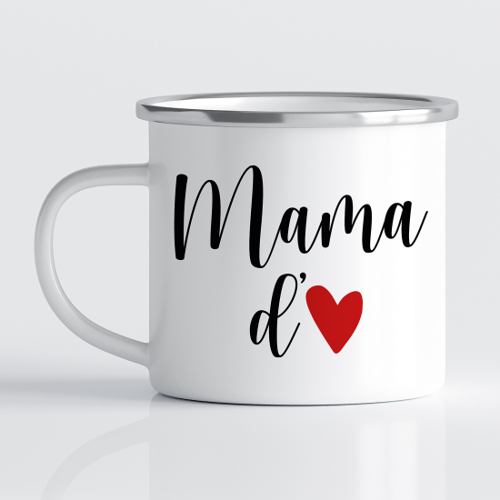 Tasse - Mug Émaillé - Maman d'amour