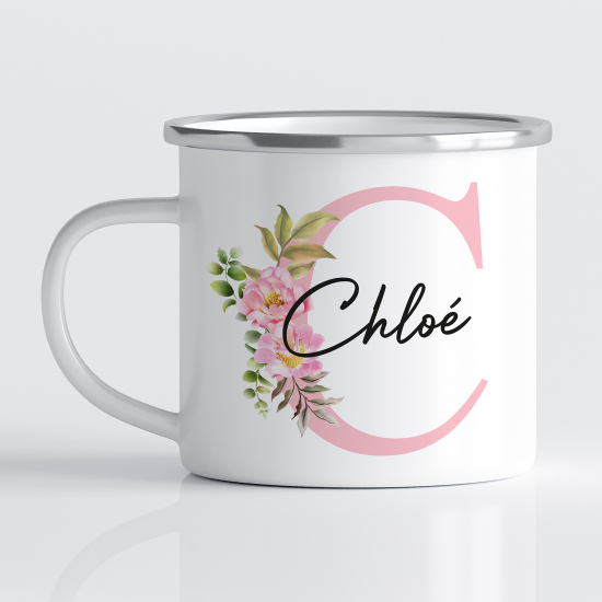 Tasse - Mug Émaillé Monograme - Lettre C