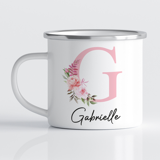 Tasse - Mug Émaillé Monograme - Lettre G