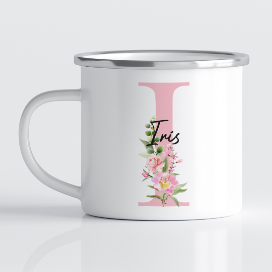 Tasse - Mug Émaillé Monograme - Lettre I