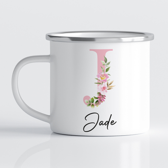 Tasse - Mug Émaillé Monograme - Lettre J