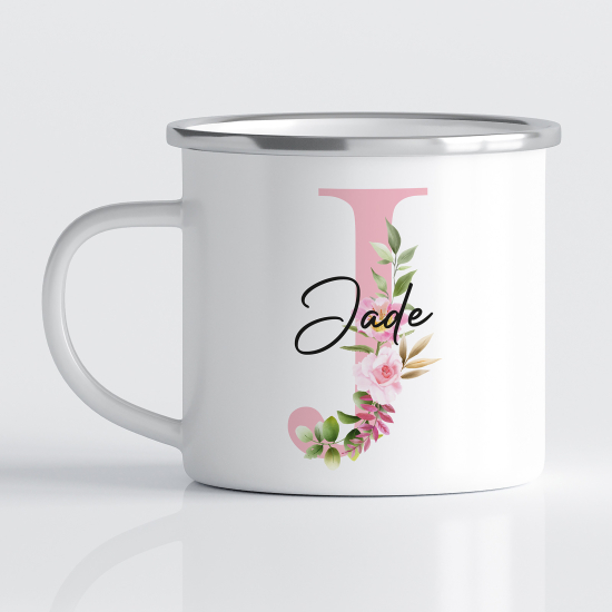 Tasse - Mug Émaillé Monograme - Lettre J