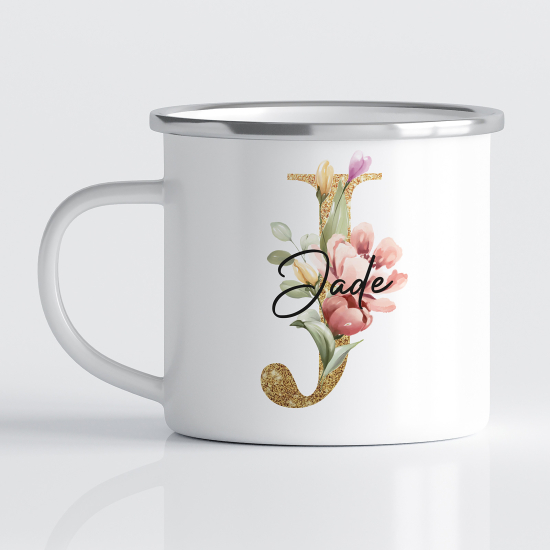 Tasse - Mug Émaillé Monograme - Lettre J