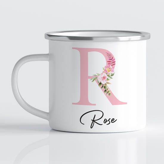 Tasse - Mug Émaillé Monograme - Lettre R