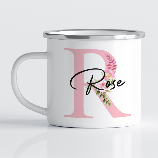 Tasse - Mug Émaillé Monograme - Lettre R