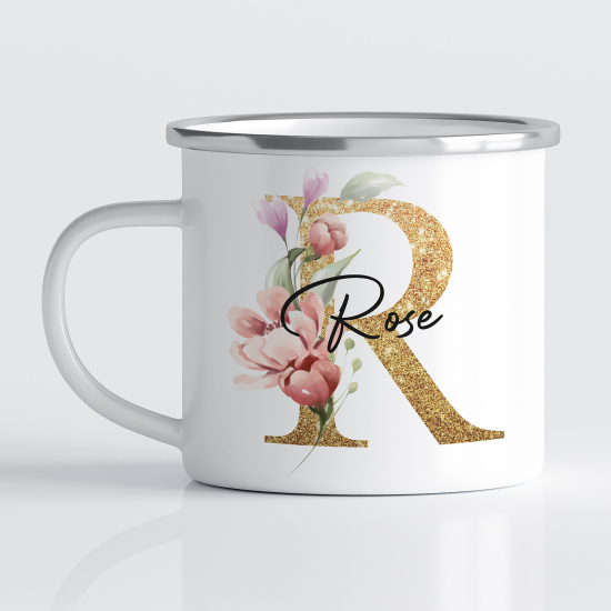 Tasse - Mug Émaillé Monograme - Lettre R