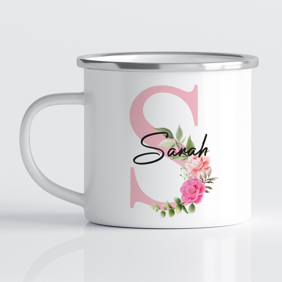 Tasse - Mug Émaillé Monograme - Lettre S