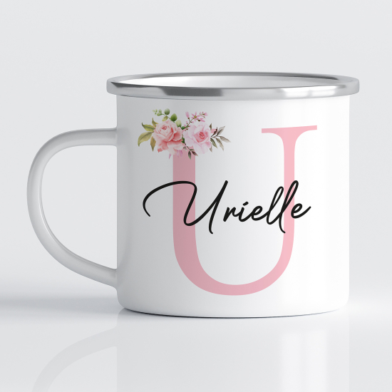 Tasse - Mug Émaillé Monograme - Lettre U