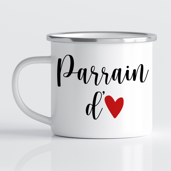 Tasse - Mug Émaillé - Parrain d'amour