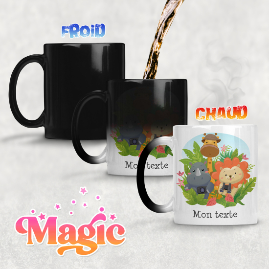 Tasse - Mug Magique - Animaux de la Jungle