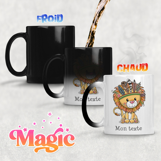 Tasse - Mug Magique - Lion Indien