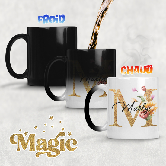 Tasse - Mug Magique Monogramme - Lettre M